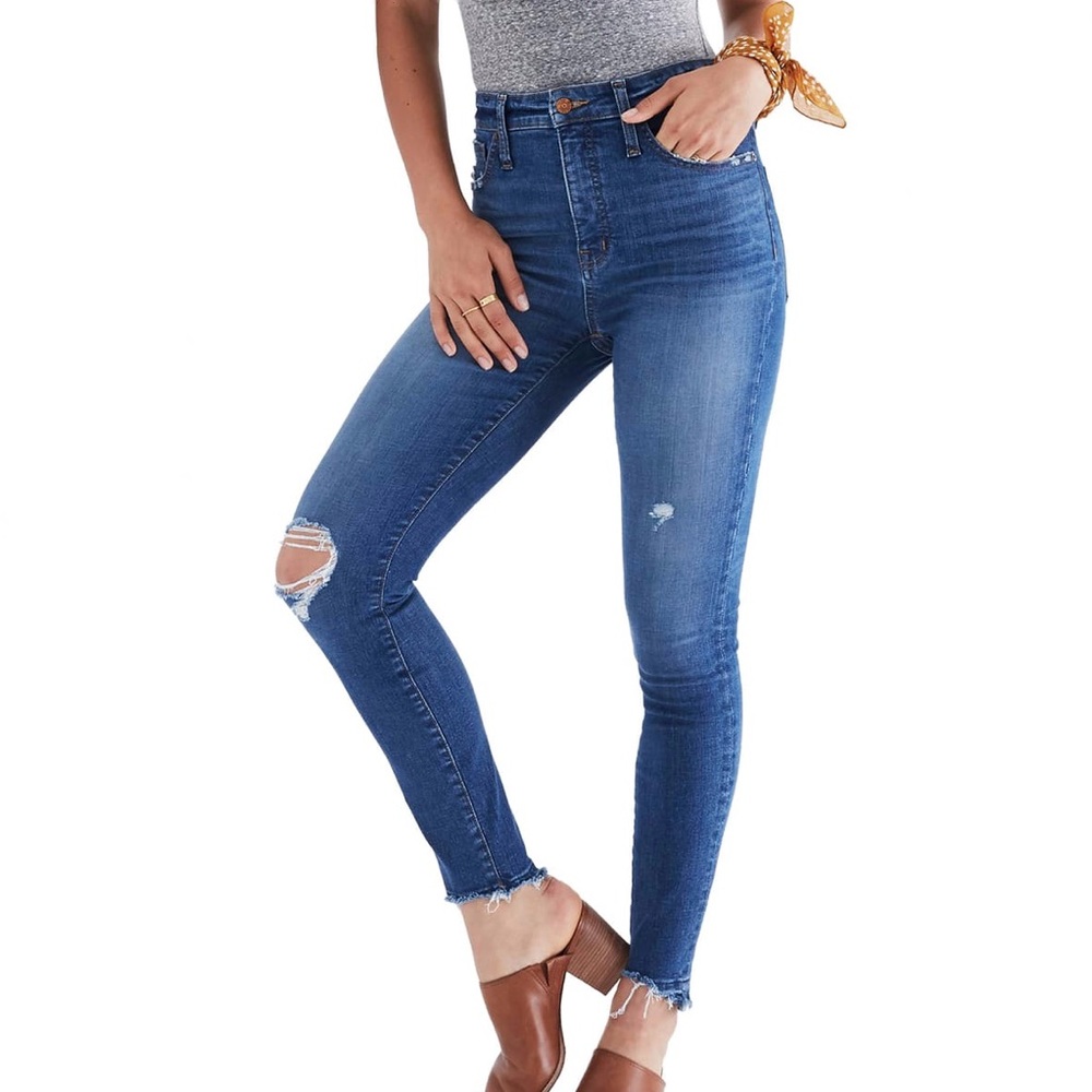 EUC Madewell Curvy High-Rise Skinny Jeans